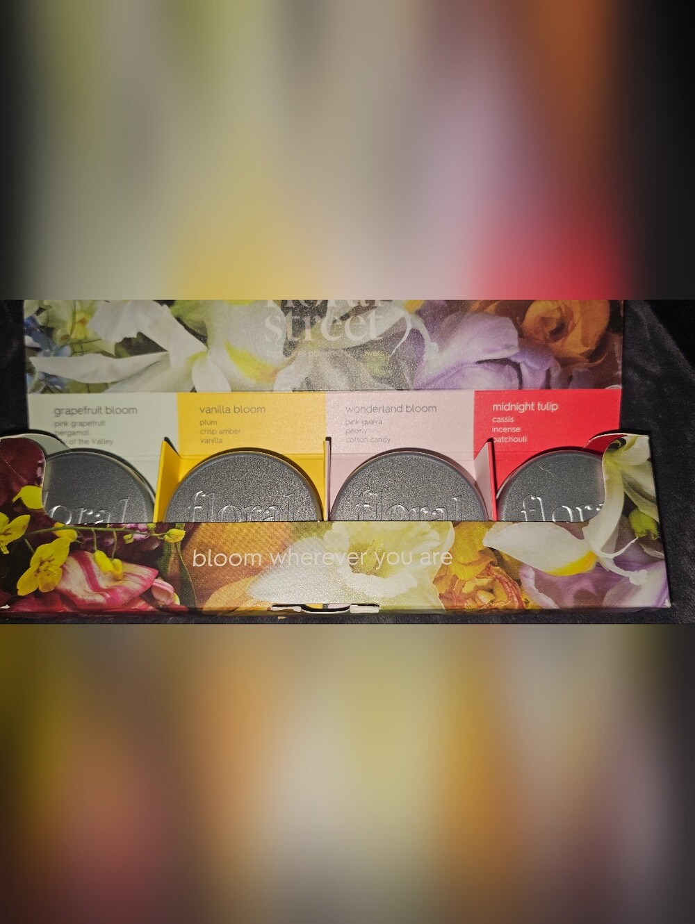Floral Scented Candle Discovery Set - Assorted Bloom Scents- New